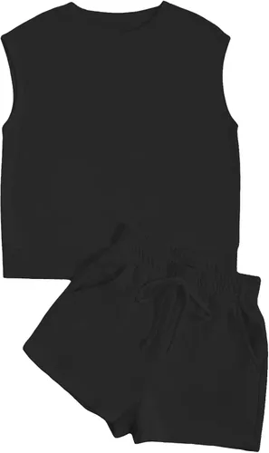 Miniatura 5 de Verdusa Conjunto de 2 piezas para mujer con manga casquillo y pantalón corto