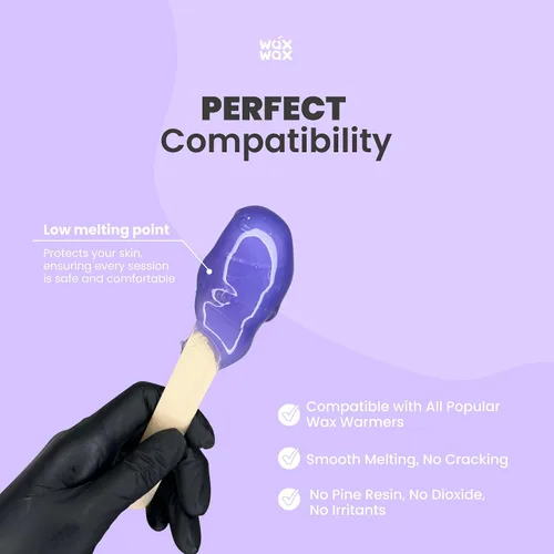 Miniatura 4 de Wax Wax Cuentas de cera dura de orquídea, cera facial para piel ultra sensible, sin colofonia, hipoalergénica, sin tiras, cuentas de cera de bajo