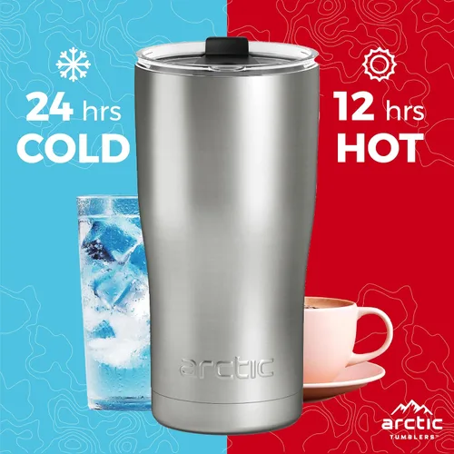 Miniatura 2 de Vaso aislado mate blanco de 20 onzas con popote y limpiador - Mantiene la temperatura hasta 24 horas - Tapa a prueba de derrames, tecnología