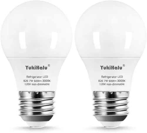 Miniatura 8 de YukiHalu, Bombilla A15 para electrodomésticos, equivalente a 60 W para campana extractora/bombilla de refrigerador/luz de ventilador de techo, 600