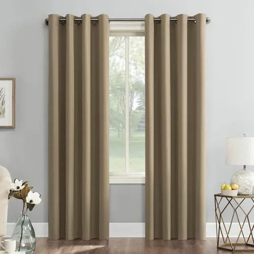 Miniatura 21 de Sun Zero Soho Paquete de 2 paneles de cortinas opacas con ojales de eficiencia energética, 54 x 84 pulgadas, color plateado Gris plateado