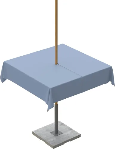 Miniatura 97 de QueenKer Mantel de exterior verde oliva con agujero para sombrilla y cremallera, mantel de color sólido para mesas cuadradas, colección de mesa