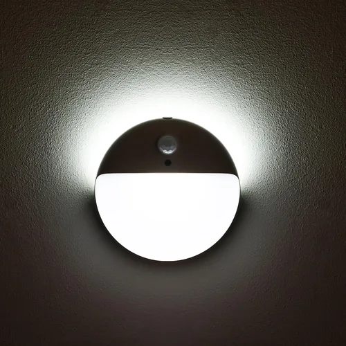 YUNLEX Paquete de 2 luces nocturnas a batería, luces de inodoro, luz de sensor de movimiento pequeño de 2.6 pulgadas, luces adhesivas, 3 modos de