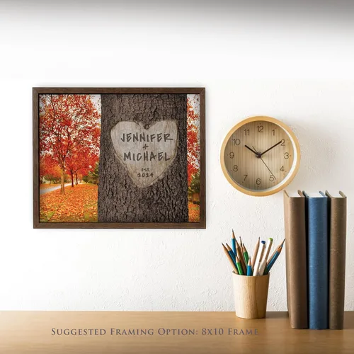 Miniatura 8 de Impresión personalizada para parejas y familias – Regalo de boda, aniversario o nuevo hogar – Nombres y fecha personalizados – Arte de pared
