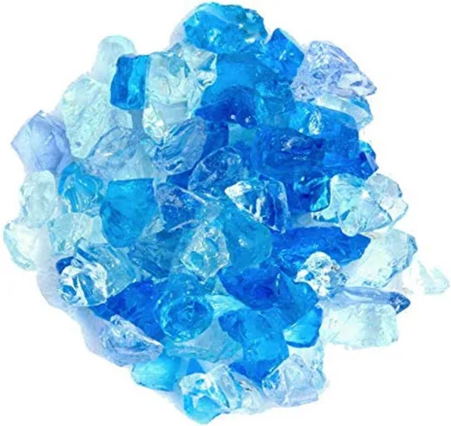 Miniatura 11 de Hiland RGLASS-AQ Vidrio para Hoguera en Aqua, Clasificación de Temperatura Extrema, Bueno para Propano o Gas Natural, 10 Libras, 10 lb (Paquete de 2)