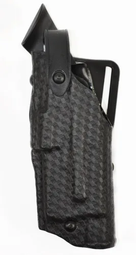 Miniatura 32 de Safariland 6360 ALS/SLS Mid-Ride Duty Rated Level III Retention Holster STX negro brillante.
