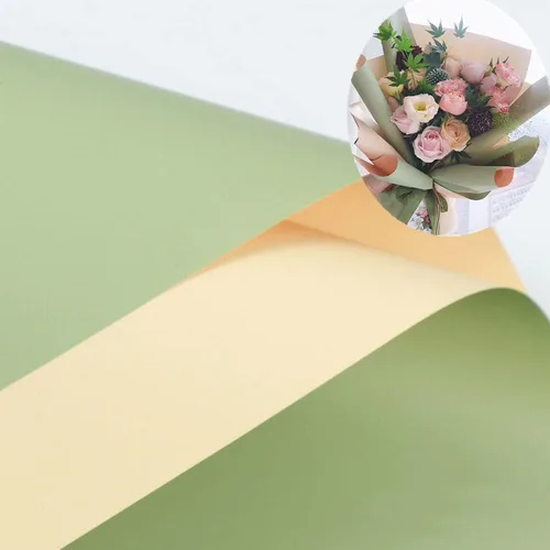XICHEN 20 hojas/papel de regalo de flores de estilo coreano, impermeable, papel de ramo de floristería, manualidades, papel de regalo ouya, 22.8 x