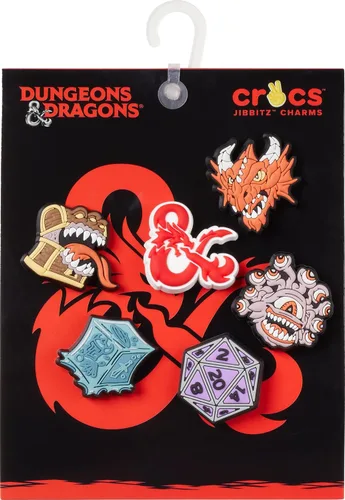 Miniatura 2 de Crocs Paquete unisex de Iconos Jibbitz para adultos Jibbitz para Crocs con dijes para zapatos mazmorras y dragones talla S de EE UU Calabozos