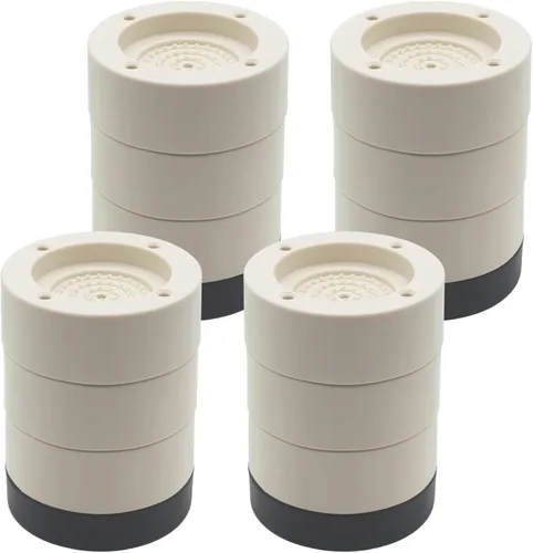 Miniatura 23 de 4 juegos de elevadores redondos negros para muebles, elevadores de cama resistentes, altura de 1 pulgada, 2 pulgadas, 3 pulgadas, elevadores de cama