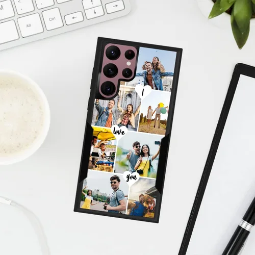 Miniatura 2 de Funda protectora personalizada para Samsung Galaxy S22 Ultra 5G (versión 2022), funda protectora de doble capa resistente con múltiples fotos, a