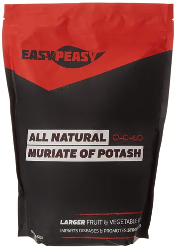Muriato de potasa totalmente natural | Fertilizante de potasio con análisis 0-0-60 | Alimento vegetal de potasio para todas las plantas de interior