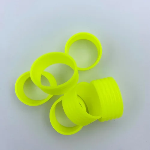 Miniatura 6 de 15 colores disponibles Buena elasticidad 8-45 piezas de raqueta de tenis/paletas de pickleball/squash anillo de silicona raqueta agarre bandas
