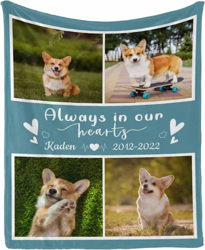Miniatura 35 de Manta personalizada con foto de perro, mantas con imagen personalizada para amantes de los perros, manta personalizada para regalos con mis propias