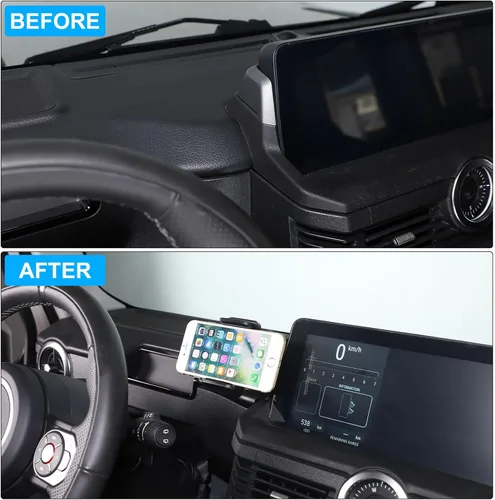 Miniatura 2 de Soporte para teléfono móvil para automóvil, pantalla de navegación compatible con Ineos Grenadier 2020-2026, ajustable, 360°, soporte de teléfono