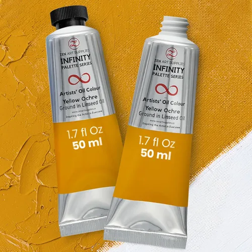 Miniatura 8 de Caja de Blancos de ZenART para tonos impecables - 200 ml de blanco de titanio, 50 ml de blanco de zinc y titanio y ocre amarillo de Nápoles - Caja