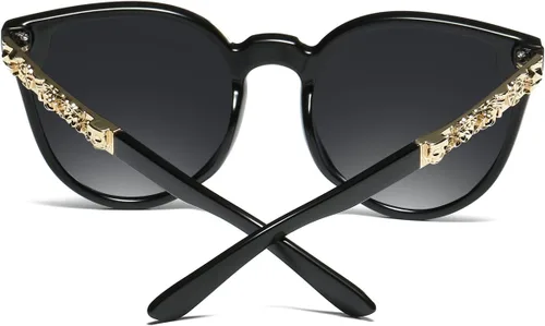 Miniatura 8 de Dollger Lentes de sol con diseño de calavera, y aros con forma de ojo de gato, protección UV400