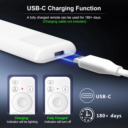 Miniatura 4 de Control remoto recargable con voz para Samsung - Control remoto inteligente para TV, reemplazo compatible para televisores inteligentes Samsung