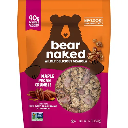 Miniatura 9 de Bear Naked - Cereal de granola, snacks de desayuno, nueces de arce (6 bolsas)