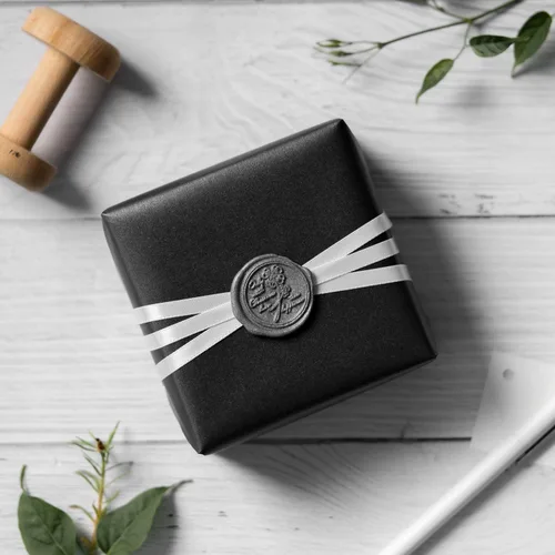 Miniatura 3 de RUSPEPA Papel de regalo negro mate, color liso perlado, papel lustre perfecto para bodas, cumpleaños, Navidad, baby shower, 17 pulgadas x 32.8 pies