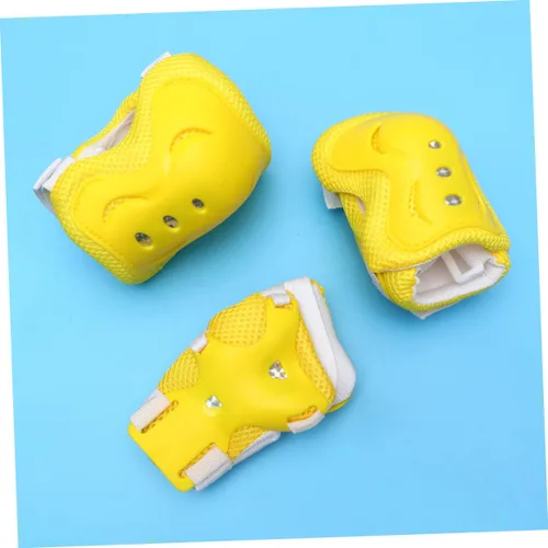 Miniatura 6 de KOMBIUDA Rodilleras protectoras para deportes al aire libre, coderas, muñequeras para ciclismo, monopatín, equitación, 6 uds