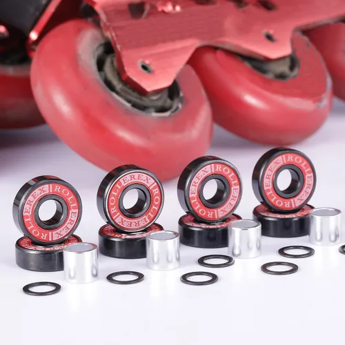 Miniatura 6 de Adventure World Rollerex 608ZZ ABEC-7 Kit de rodamientos, espaciadores y arandelas para ruedas (patineta y patín en línea)