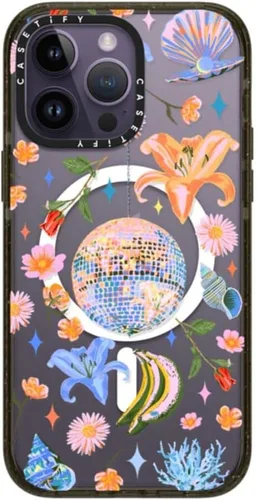 Miniatura 242 de CASETiFY Impact - Funda para iPhone 13 [protección contra caídas de 6.6 pies/compatible con Magsafe] Black Kingsnake, color negro transparente