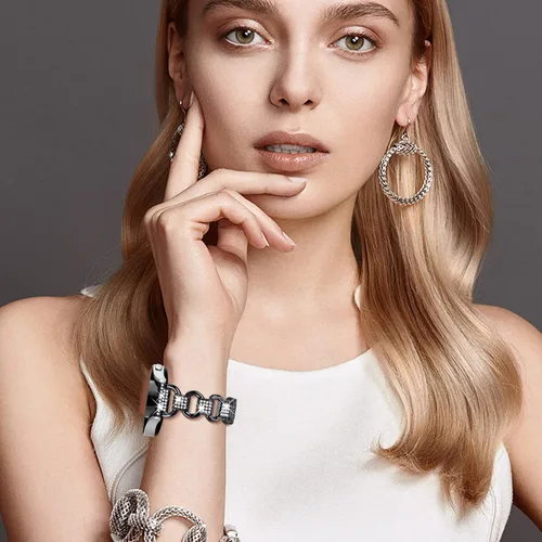 Miniatura 5 de Pulsera de metal compatible con Amazfit GTS 4/GTS 4 Mini/Bip 3/Bip 3 Pro/GTS/Bip para mujer, correa de reloj elegante de 0.787 pulgadas, correa