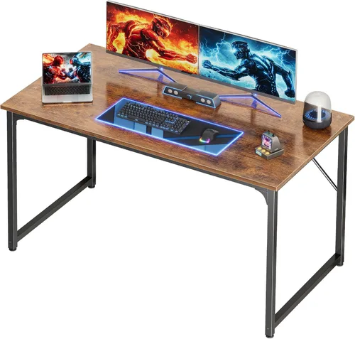 Miniatura 25 de PRAISUN Escritorio de 40 x 24 Pulgadas con Escritorio Más Profundo, Escritorio para Computadora de Oficina de Juegos, para Trabajo, Estudio, Negro