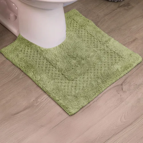 Miniatura 24 de Home Weavers Classy - Juego de alfombras de baño 100 % algodón, decoración de baño, lavable, extrasuave y absorbente, tapete de cocina, juego de Aqua