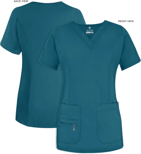 Miniatura 5 de Adar Pro - Ropa quirúrgica para mujer, con cuello en V elevado