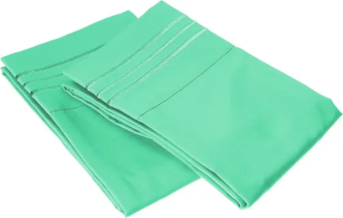 Miniatura 44 de Elegante juego de cómodas sábanas para cama de 1500 hilos resistente a arrugas y a la decoloración, calidad egipcia de lujo ultrasuave de 4 piezas