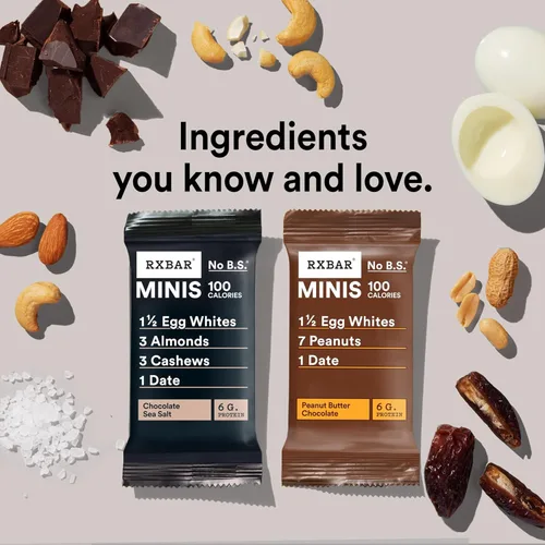 Miniatura 5 de RXBAR Minis - Barras de proteínas, snack de proteínas, barritas de aperitivos, paquete variado, caja de 7.3 onzas (8 unidades)