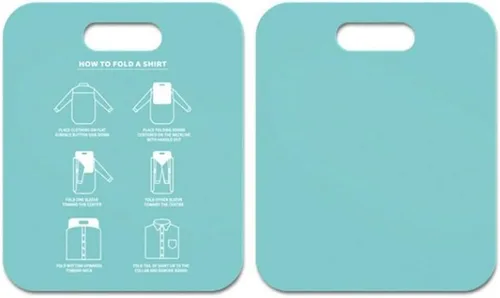 Miniatura 8 de Zerodis Tabla plegable para camisas, tabla plegable para camisetas, tabla plegable de plástico, carpeta de lavandería, herramienta de almacenamiento