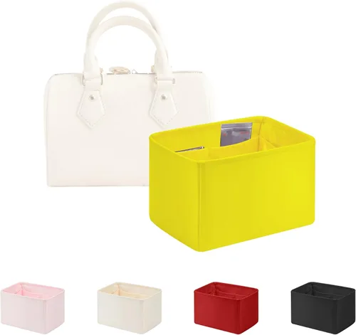 Miniatura 11 de Organizador de bolso para bolsa de lujo, tela de satén ligera y suave con bolsillos, ideal para viajes, compras y uso diario, opciones multicolor
