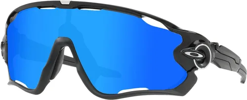 Miniatura 2 de Lentes de repuesto polarizadas antidecoloración antideslumbrantes de 0.472 in para gafas de sol Oakley Jawbreaker, Azul océano y rojo fuego