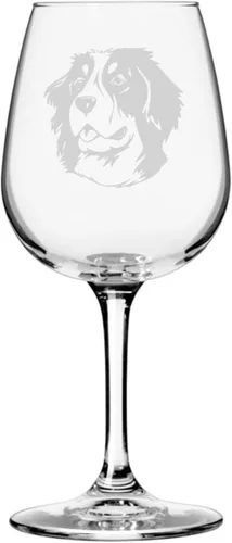 Miniatura 83 de Copa de vino de 12.75 onzas con diseño de perro grabado