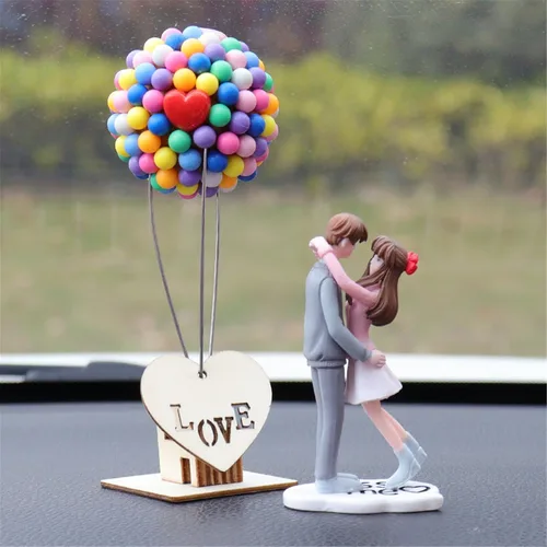 Miniatura 11 de Decoración de coche de acción de caricaturas para parejas, lindos adornos para automóvil, decoración interior del automóvil, lindo adorno
