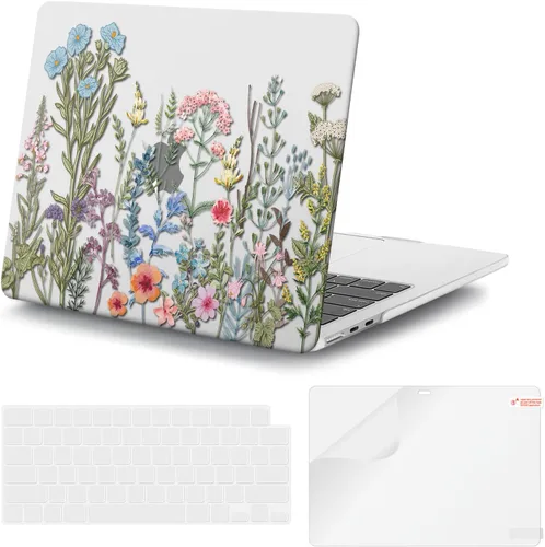 Miniatura 20 de iCasso para M4 MacBook Air de 13 pulgadas Funda 2025 2024-2022 M3 M2 Modelo A 3240 A3113 A2681, Funda de plástico de patrón protector resistente