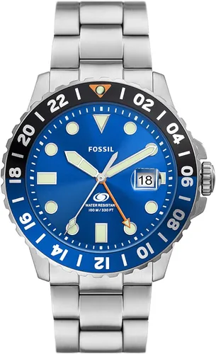 Miniatura 10 de Fossil Men's Watch, Blue Quartz Stainless Steel Dive-Inpired Watch for Men
