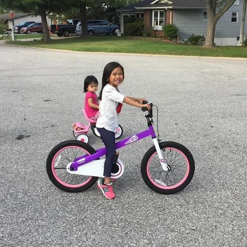 Miniatura 7 de Royalbaby Bicicleta Cubetube para niños de 3 a 9 años, bicicleta para niños pequeños de 12, 14, 16, 18 y 20 pulgadas, con ruedas de entrenamiento