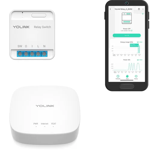Miniatura 9 de YoLink Relé, interruptor inteligente, relé inteligente YoLink de 1/4 milla de alcance súper largo compatible con Alexa, Google e IFTTT, máx. 5