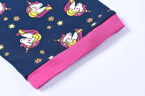 Miniatura 4 de Joyond Summer Pajamas for Girls Cotton Toddler Clothes Kids Short Sleeves Snug-Fit Sleepwear Unicorn Flamingo Pjs Set