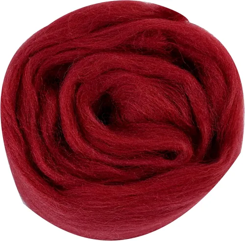 Miniatura 14 de 24 tipos de lana rosa, 4.23 oz (120 g), adecuado para fieltro húmedo y fieltro de aguja de telas hiladas de lana. Un paquete de prueba está Tonos