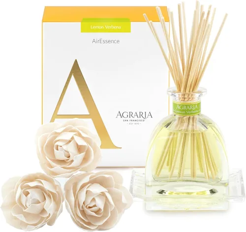Miniatura 41 de AGRARIA Set de Difusor de Aroma de Flores y Varillas AirEssence, Juego de Fragancia Botánica de Flores Sola Hecho a Mano, Juego de Difusor de Aceite