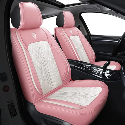 Miniatura 12 de Funda de asiento para 5 asientos, ajuste universal para la mayoría de vehículos, sedán, SUV, camioneta, compatible para bolsas de aire protectores