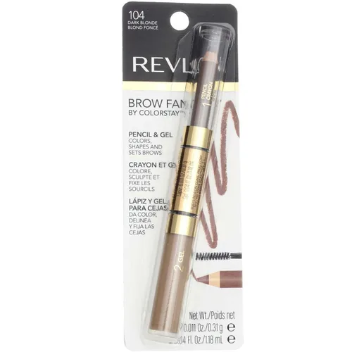 Miniatura 15 de Revlon ColorStay Brow Fantasy, lápiz de polvo para cejas todo en uno con gel transparente moldeador, gel infundido con pantenol, a prueba de Rubio