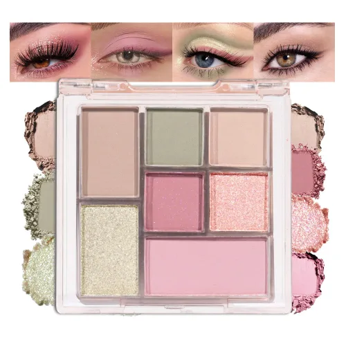 Miniatura 15 de CAKAILA Paleta de sombra de ojos mate de 10 colores, color gris y gris topo, paleta de sombra de ojos neutra, paleta de maquillaje de larga