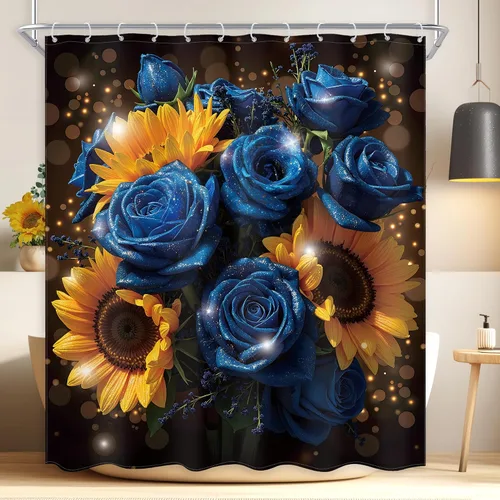 Miniatura 11 de Cortina de ducha floral púrpura de 60 pulgadas de ancho x 72 pulgadas de largo, flor de lavanda, rústico, elegante, pastel, botánico, acuarela