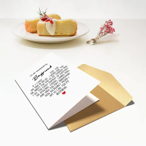 Miniatura 5 de Tarjeta de felicitación sincera de Chenive para novio, tarjeta de cumpleaños para novio, tarjeta de aniversario para él, Qué increíblemente