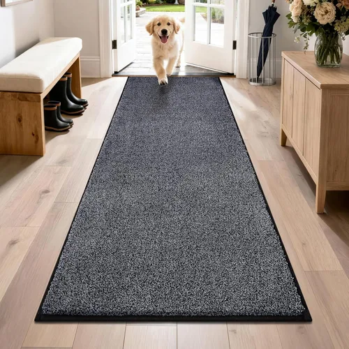 Miniatura 67 de PURRUGS Alfombra de área de fácil cuidado de 4 x 6 pies, antideslizante, lavable a máquina, tapete para puerta de perro, resistente a las manchas